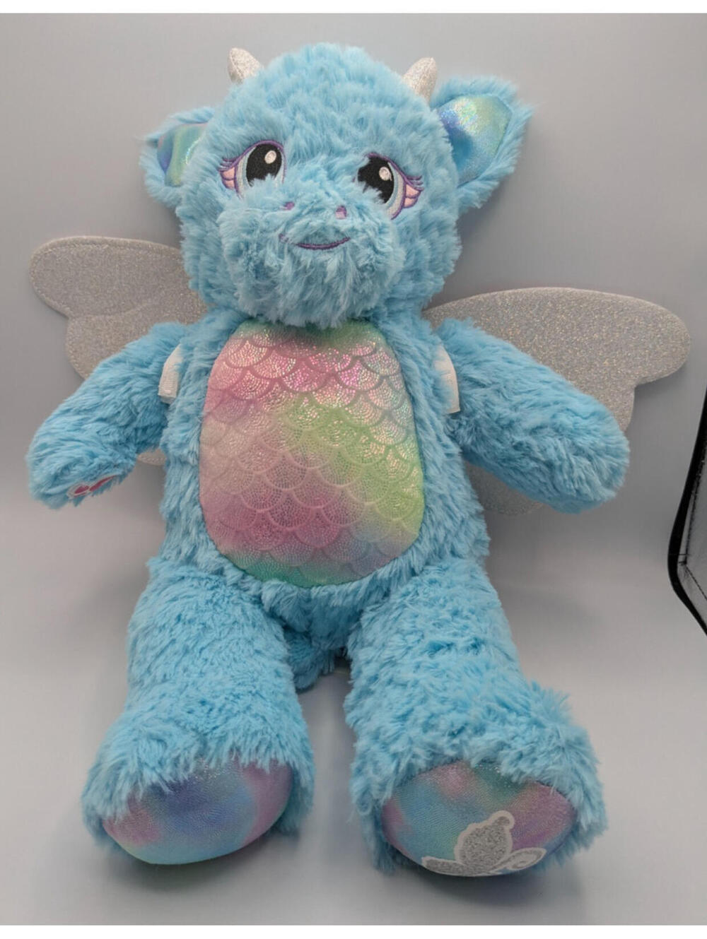 Build-A-Bear Workshop Enchanted Blue Dragon Plush Beary Fairy Friends 16"